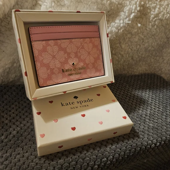 Kate Spade Pink Card Holder - Picture 1 of 16